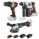 WORX WXKS6 WX354.9 + WX380.9 + WX812.9 + WA3601 20V/2Ah Pro Kombo Set - Onivias